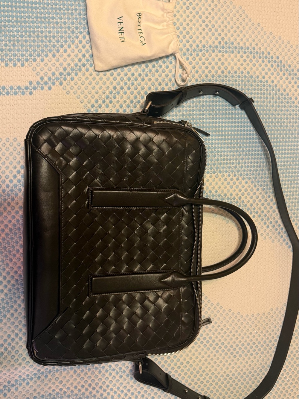 Bottega Veneta Intrecciato Leather Briefcase